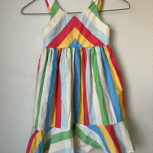 Bonnie Jean Multicolor Striped Kids Dress
